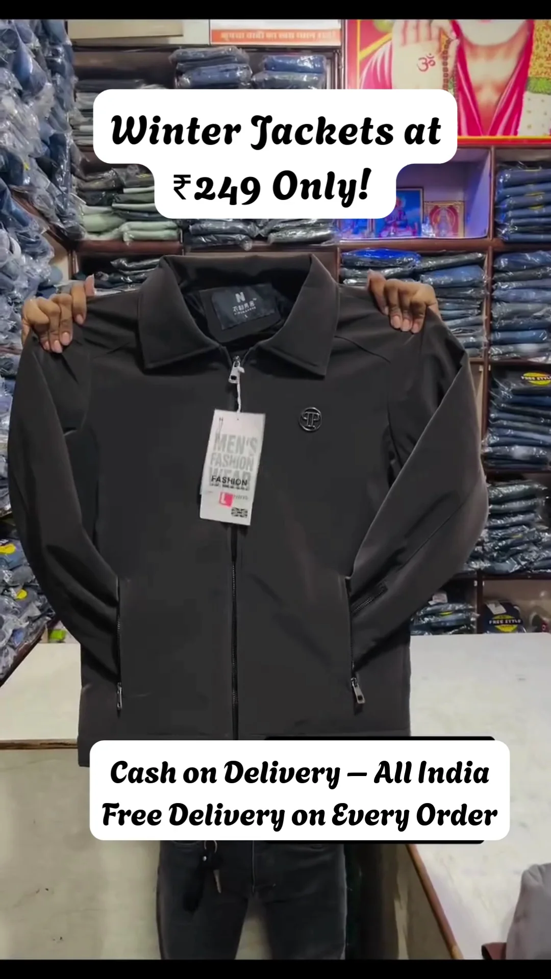 Men's Winter Zipper Jacket Warm Stylish Casual Outdoor Daily Wear